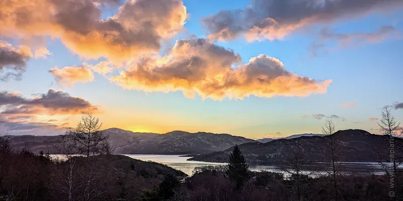 Sunrise, Loch Sunart, January 2024