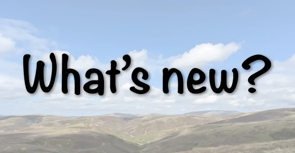 What's new?