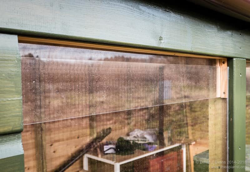 Bee shed window ...