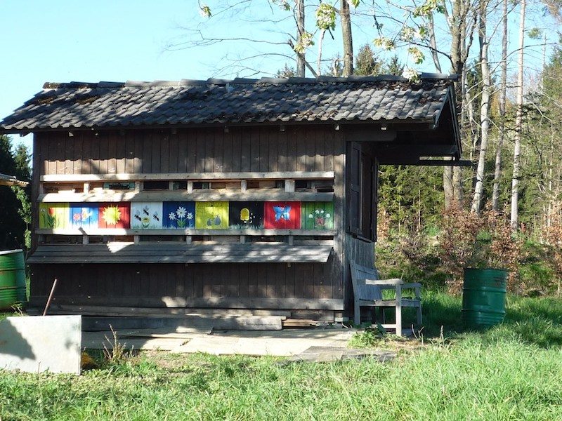 Bee house and bench seat