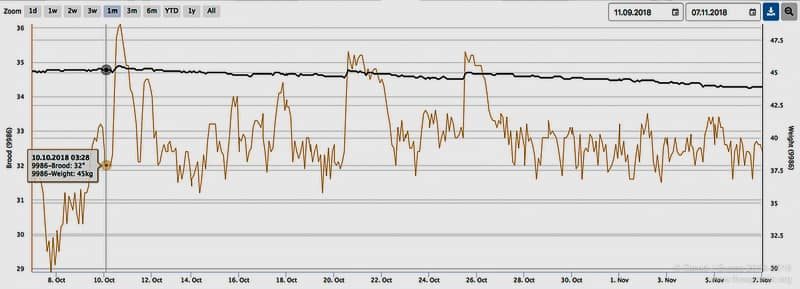 Arnia hive data 